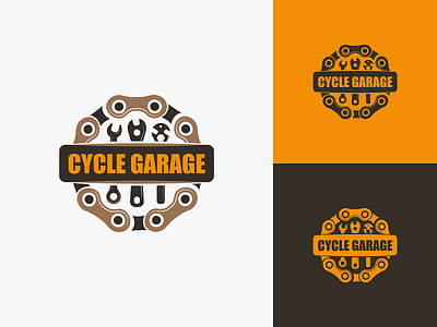 Bicycle Garage ™ Logo Options 2 of 4 application bicycle bicycle shop branding cycling design digital flat garage grid illustration logo design logotype minimalism sports design technology ui ux vector web