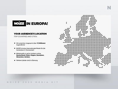 Noizz 2020 Media Kit 6 of 12 black branding concept design digital illustration media kit minimalism presentation layout typography ui white