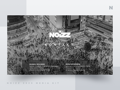 Noizz 2020 Media Kit 12 of 12 black branding concept design digital illustration media kit minimalism presentation layout typography ui white