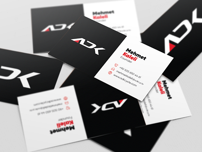 ADK Business Card branding business card concept design minimalism print typography