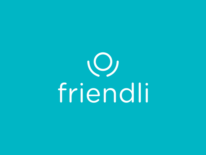 Friendli Logo (Animated) animation blue bounce color cute friendli fun gif gradient logo ui