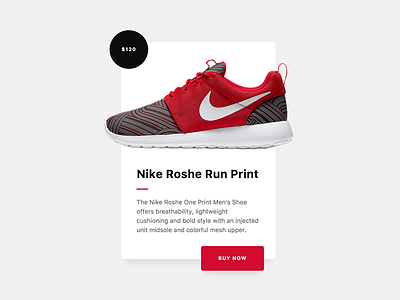 Product Card (Rebound) app buy card commerce nike product shadow shoe shop