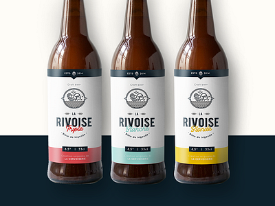 La Rivoise beer packaging beer branding design packaging