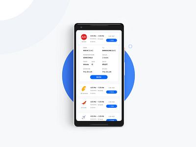 Flight Booking App Flow Design uiux