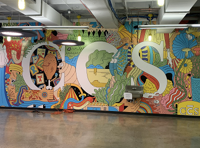 doodle wall detroit doodles illustration murals