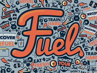 Fuel fitness icons