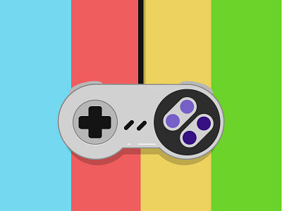 SNES Controller sketch snes vector