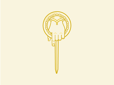 The Hand (06/365) 365 project daily design game of thrones got hand pin vector