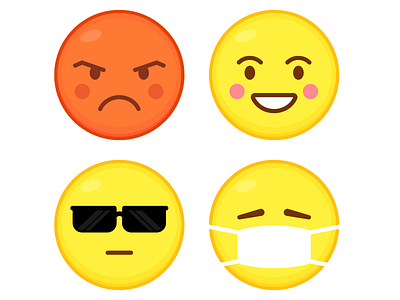 Emojis (09/365) 365 daily challenge emojis faces icons smiley vector