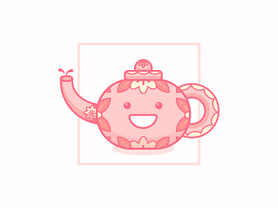 418 - I am a Teapot! (15/365) 365 challenge cartoon character coffee daily design flat happy smiley tea teapot vector