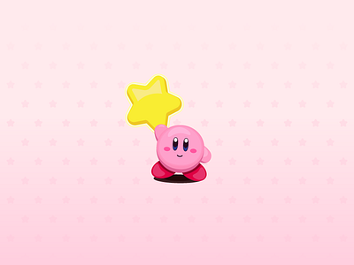 Kirby (19/365) character gaming kirby nintendo vector video game