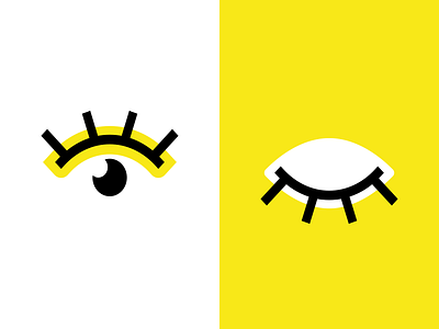 Eye-cons eye icon simple vector yellow