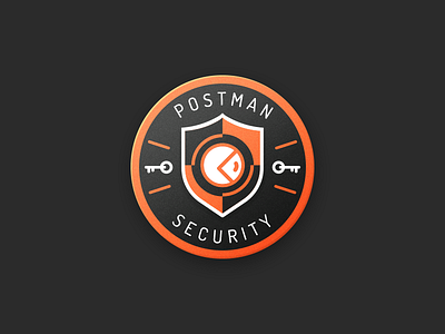 Security Badge badge illustrator pin postman security