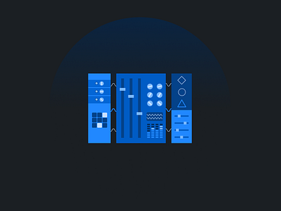 Something blue blue components figma illustration vector