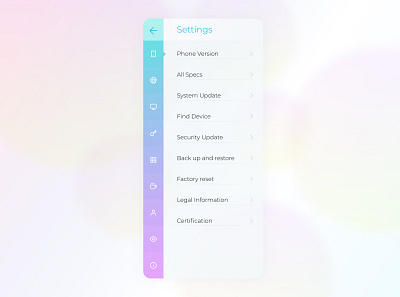 Day 007 - Phone Settings UI figma uidesign ux web