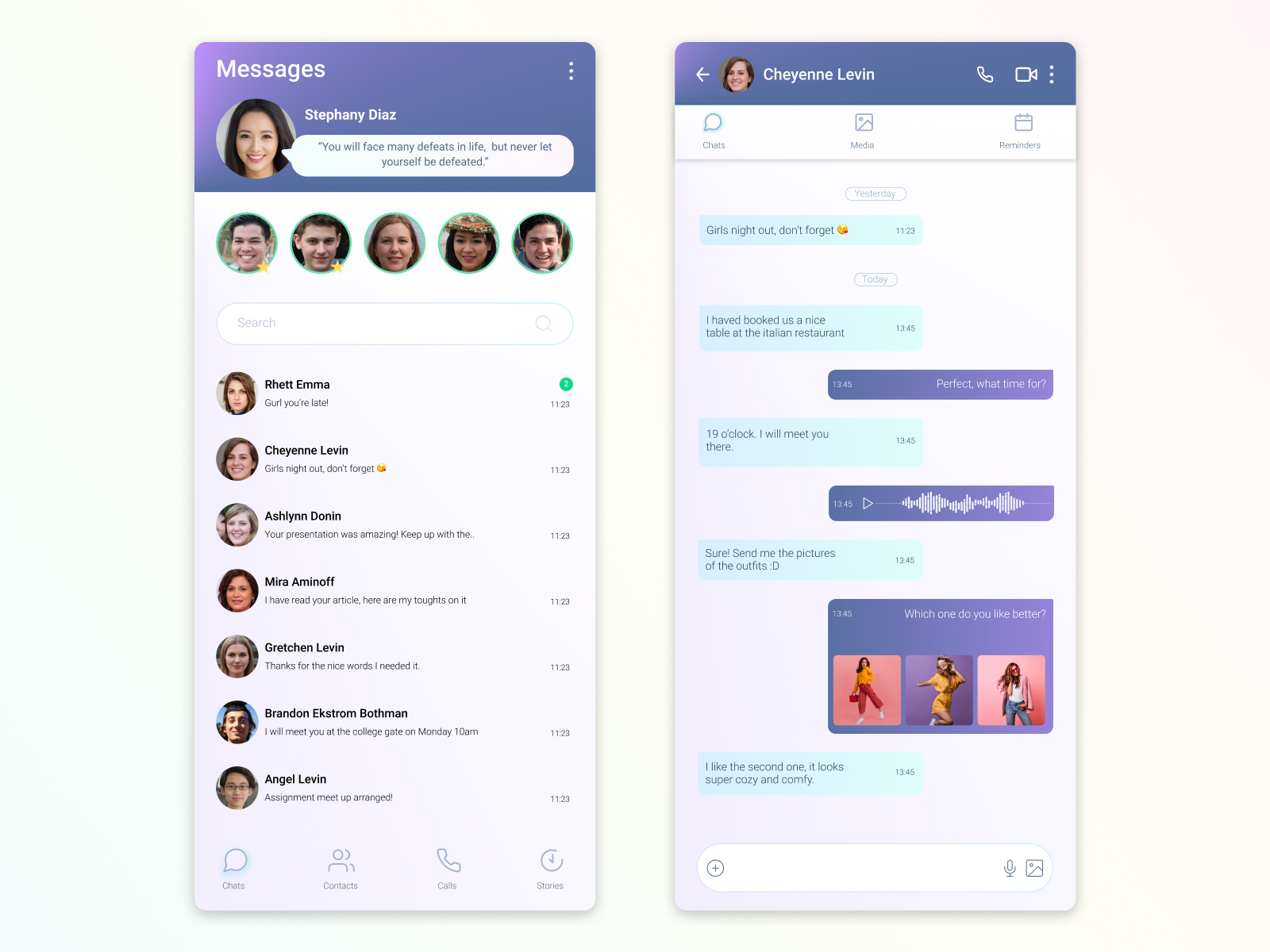 Day 013 - Direct Messaging by Miriam Araujo on Dribbble