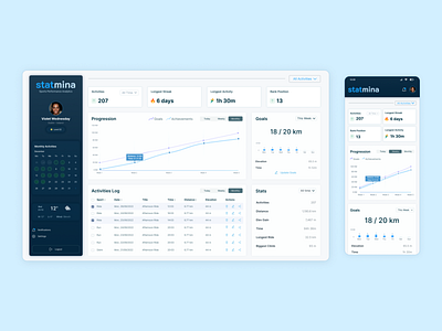 Analytics Dashboard for Sport Tracking dashboard sports analytics sports tracker ui uidesign ux