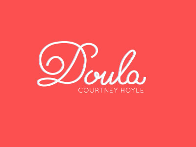 Doula calligraphy hand lettering hand script lettering logo logo type script typography