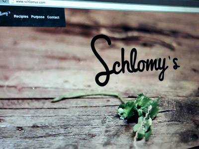 Schlomy's logo recipies type web web design