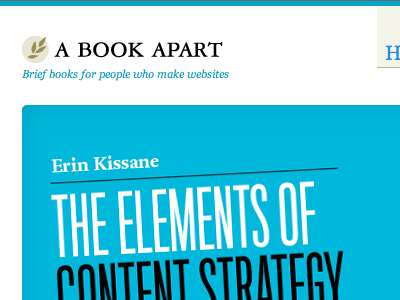 Tomorrow a book apart aba blue content strategy erin kissane