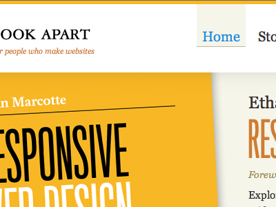 Not long now a book apart aba ethan marcotte responsive web design yellow