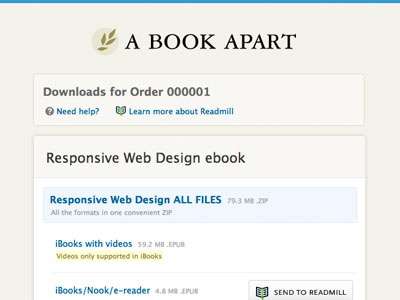 New A Book Apart ebook download in progress a book apart beige blue