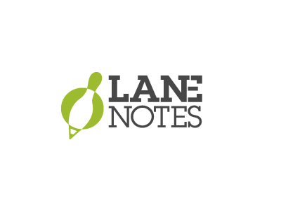 Lane Notes Final Logo bowling logo pen typography