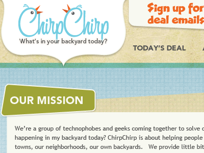 Chirp bird grid logo design retro