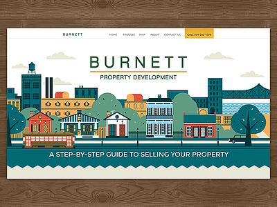 Burnett Property Development brochure digital art guide illustration print web design