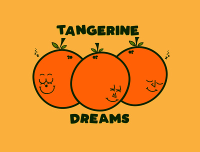 Tangerine Dreams design fruit illustration illustration orange tangerine vector