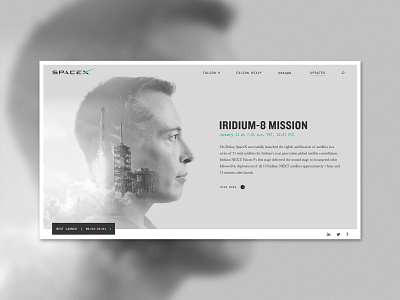 SpaceX UI Redesign & Refresh elon musk spacex ui ux web design website website design