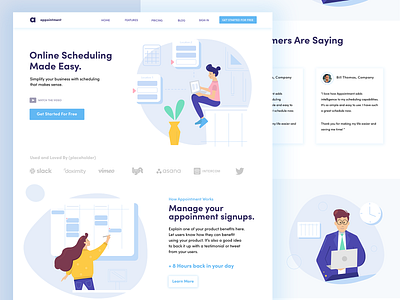 Scheduling Home Page