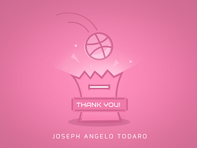 Thank You! flat design gift icon invitation shot thank you