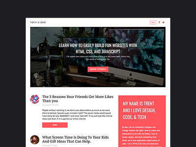 TechUdad.com dad design fun games modern site tech tutorials webdesign
