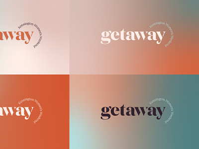 getaway gradients christian church design conference gradient logo retreat stencil serif women wordmark