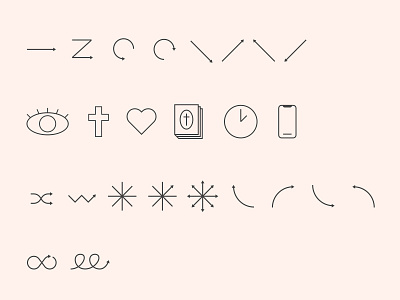 tMA glyphs arrows bible eye glyphs icon illustrations phone shapes simple