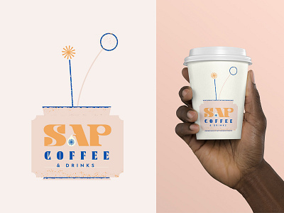 May Flowers 🌸 brand coffee drinks flower illustration logo textures