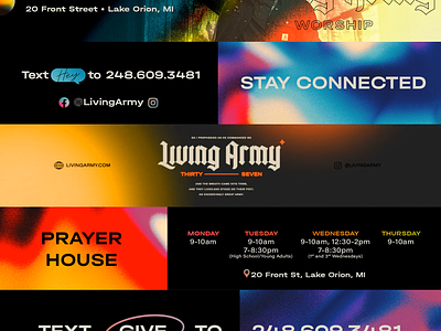 Worship Screen Graphics christian church design gradient live event motion graphics worship