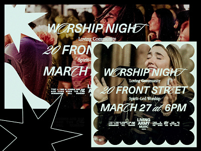 Spring Worship - Examples christian church design concert events illustration instagram praise prayer social media worship