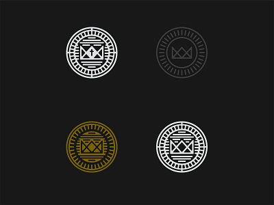 LWC Badge Option Explorations badge church design logo testing