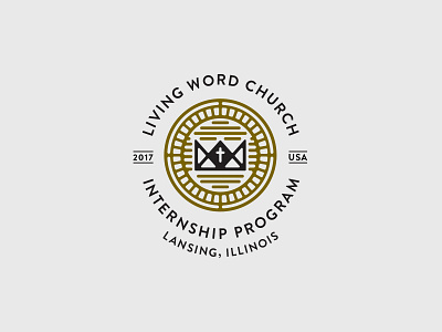 LWC Badge Option - Text Lockup badge church design logo