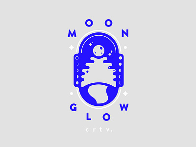 Moonglow Creative Logo badge logo moon