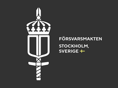 Swedish Armed Forces army badge design fake logo military sverige sweden