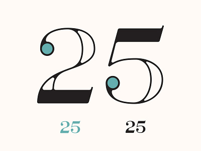 December 25 christmas font lettering numbers