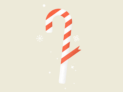 Candy Cane candy christmas geometric illustration snow