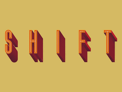 Shift illustration lettering