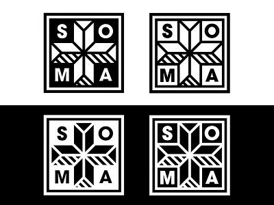 SOMA logo badge church design logo