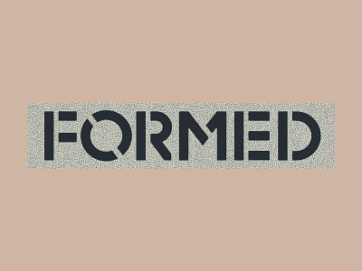 Custom ░F░O░R░M░E░D░ brown church design lettering type