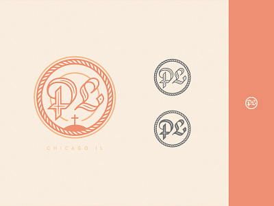 P. L. Dribblies chicago church church design logo pastor seal simplification