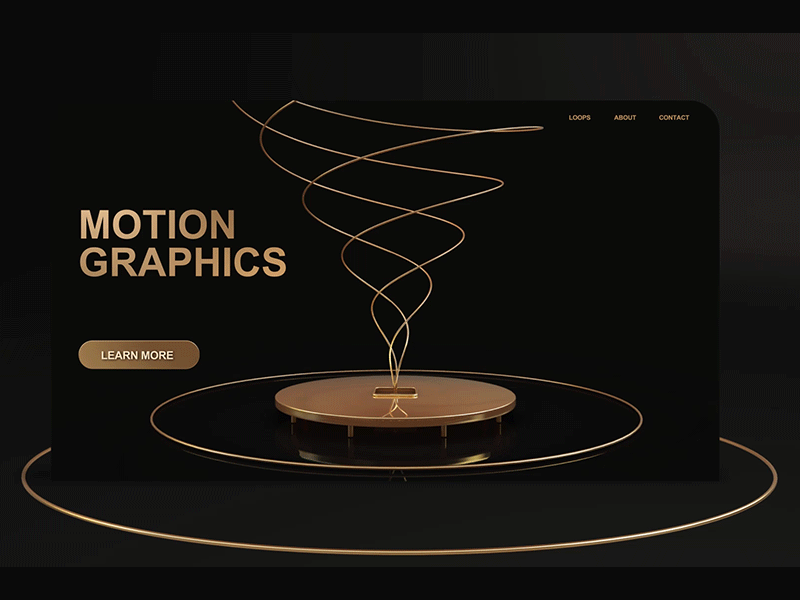 UI Banner Design 3d animation after affects animation banner cinema4d concept fun gif loop motiongraphics sagar sagar nirvane ui ux web design